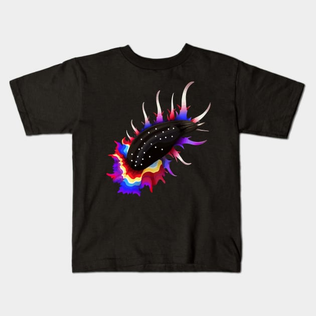 Patriotic Sea Slug Kids T-Shirt by JH Mart